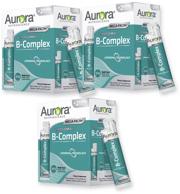 오로라뉴트라사이언스 리포좀 비타민B 액상 32p, 3개, 32회분 - 쿠팡