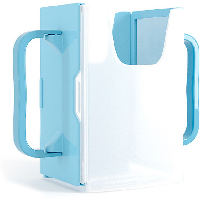 르메이어 아기 우유 팩 사이즈 조절 유아 보조 컵 홀더 클립, 블루, 1개