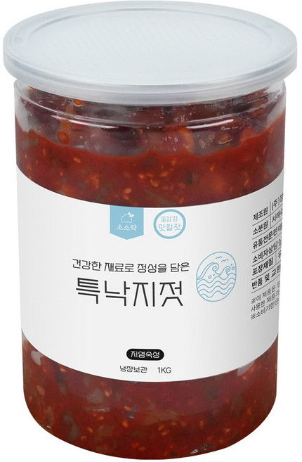 소소락 강경젓갈 특낙지젓 1kg. 자연숙성, 1kg, 1개