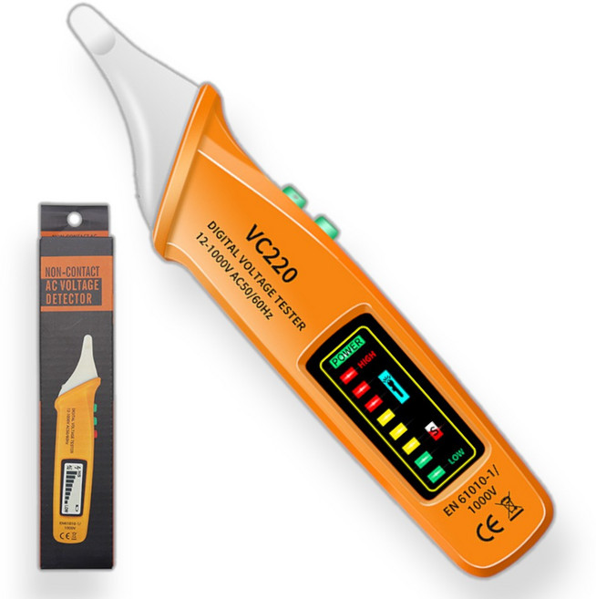 LED 스마트 전류 측정 배선 테스터기 비접촉검진 검전기 미세전류, 1개