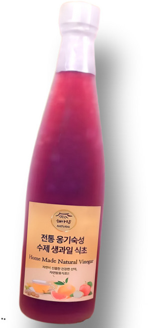 해아람 자연발효 프리미엄 건강수제 사과식초, 1개, 500ml