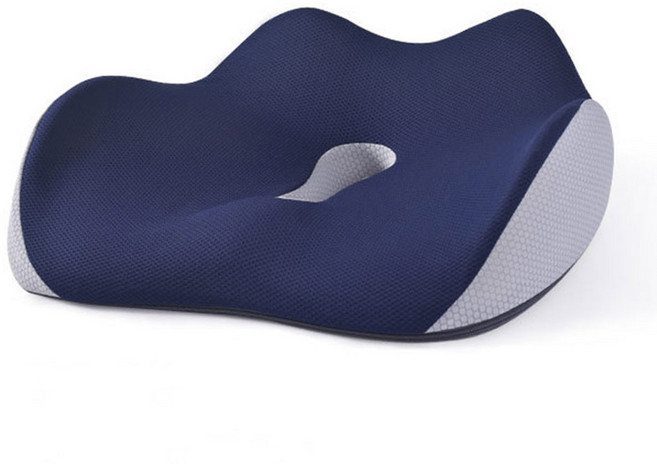 미니플 엘라 4D 메모리폼 기능성 방석, 네이비