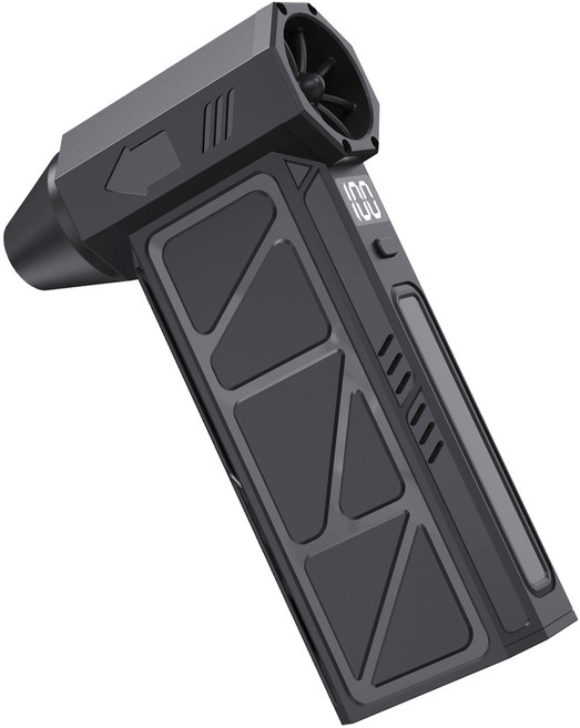 초강력 휴대용 무선 핸디 에어건 차량용 청소기 폭력 터빈 차량 세차 캠핑 송풍기, 블랙