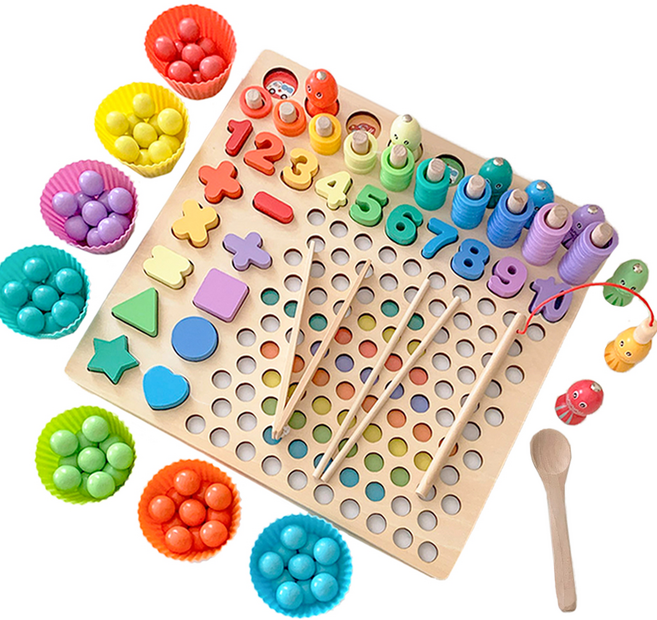 앤도르프 원목 교구 풀세트, 혼합색상, 1개