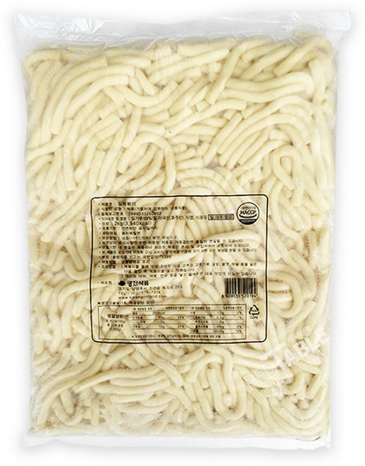 레드테이블 (박스)누들떡 2kg X 5봉, 5개