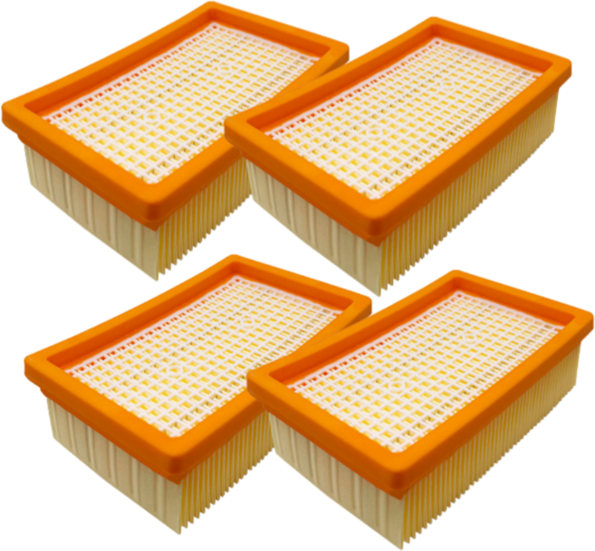 퓨어퍼스트 카처 청소기 필터 WD4 WD5 호환 카트리지, 4개