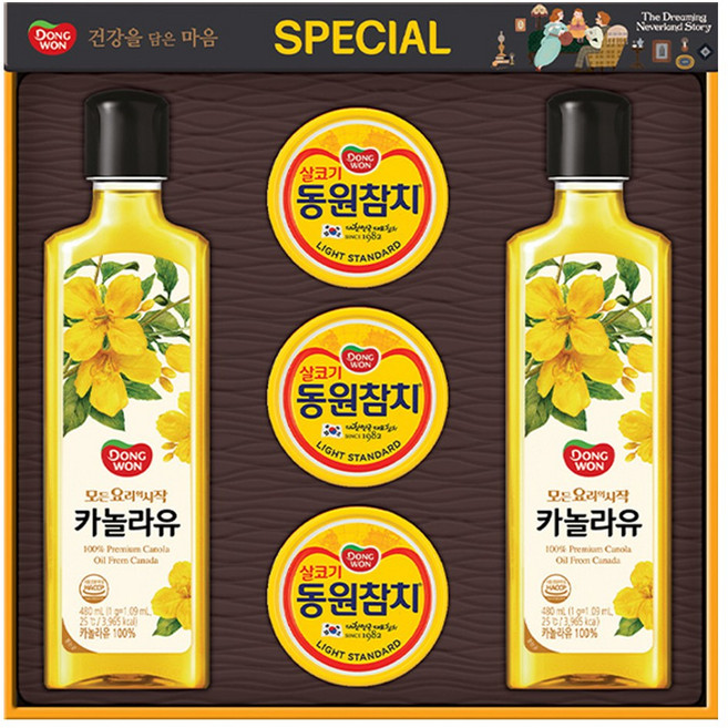 동원 스페셜 7호 설날 선물세트 명절 참치세트 기름세트 카놀라유 식용유, 1개