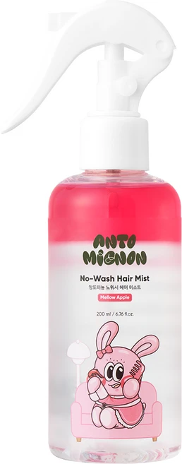 앙또미뇽 키즈 노워시 헤어 미스트 에센스 스프레이 어린이 유아, 1개, 200ml - 쿠팡