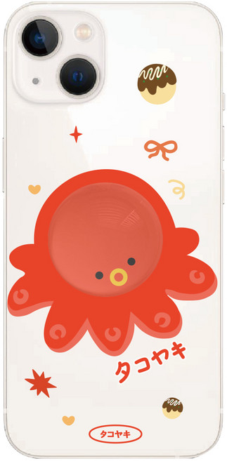 동물 캐릭터 맥세이프 반구 그립톡 스마트톡, 껌딱지 동물, 맥세이프 스마트톡, 타코야끼, 1개