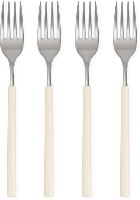 보테 올스텐 컬러 포크, 4개, 아이보리