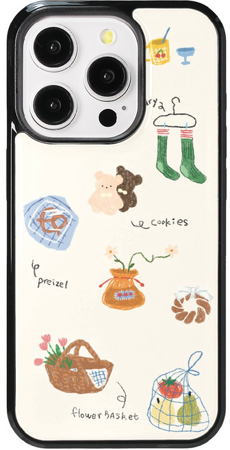 해피 홈 피크닉 맥세이프 에폭시 케이스 폰케이스 그립톡 스마트톡 세트 아이폰 갤럭시