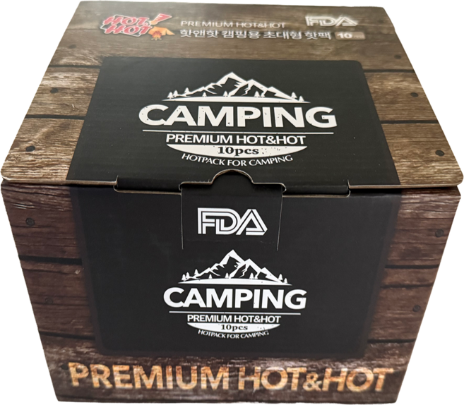 핫앤핫 초대형 캠핑용 핫팩 BROWN 220g 10p 세트, 1세트