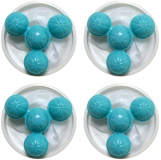탐리빙 차세대 통돌이 전용 먼지 머리카락 회전형 세탁 세탁기 거름망, 블루, 4개