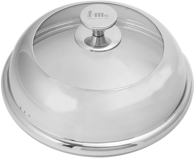 에이미 304STS 내열강화유리 돔형 뚜껑 28Cm, 1개