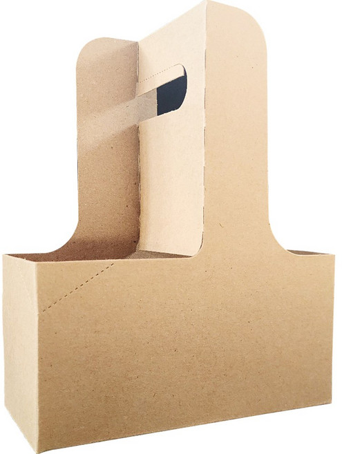 테이크아웃 포장 커피 음료 종이 무지 캐리어 2구, 1개, 200개