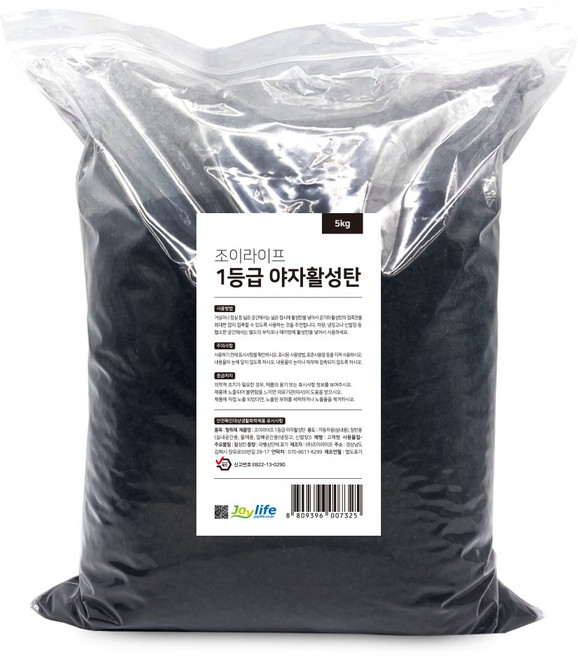 조이라이프 1등급 야자활성탄 활성탄 5kg 새집증후군 천연 공기정화용 숯 냄세제거 제습 베이크아웃, 1개