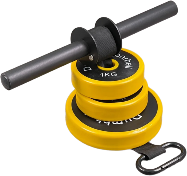 머슬브로 추감기 리스트롤러 고급형 옐로우 풀세트 (2kg X 1개 / 1kg X 2개) 벨트형 모든 원판 가능 심지어 물통까지 경찰 소방 악력 시험