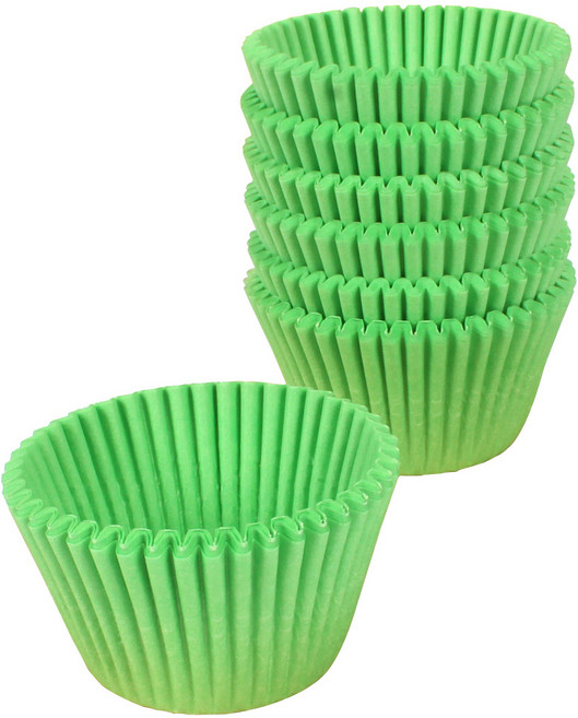 유산지컵 노르딕컵 두쫀쿠 버터떡 포장 초록 55mm, 800개, 원형-초록