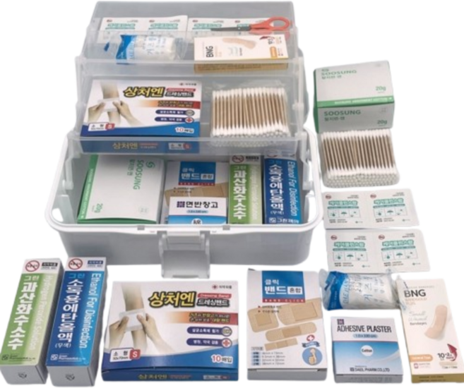러프룸 구급상자 가정용 구급약품 응급키트 세트, 1호