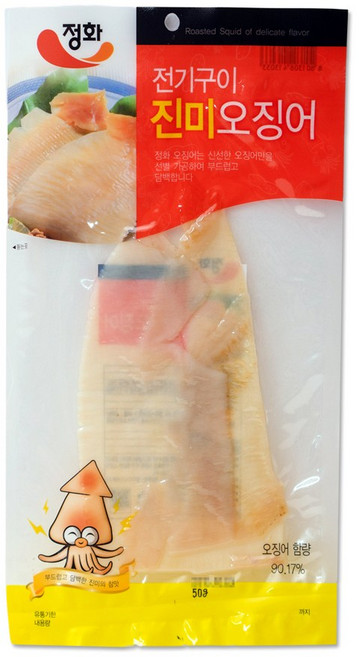 [푸드원스토어] 정화식품 전기구이 진미 오징어 45g, 5개