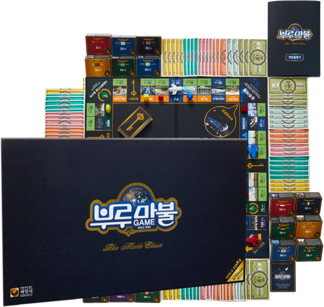 부루마불클래식 고급판 클래식 불 게임 브루마블 골드 보드 블 블루마블 패밀리 부루마, 1개