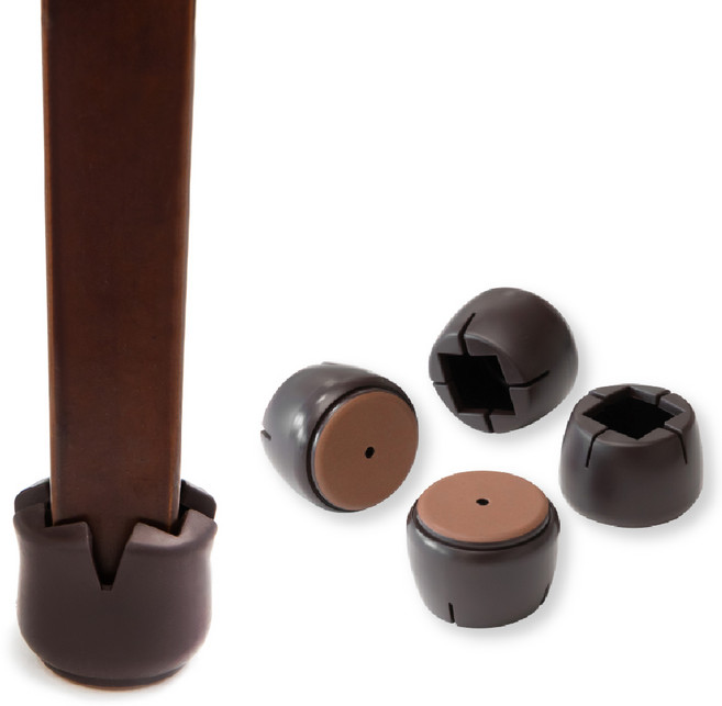 체어서퍼 프리미엄 의자발커버 프리사이즈 사각다리용 L (허용범위 3.6cm~5.0cm), 24개