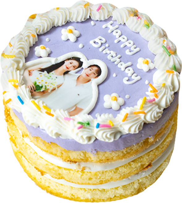 (평일 낮 12시전 주문 오늘출발) 케익팩토리 미니 퍼플스냅포토, 1개, 240g