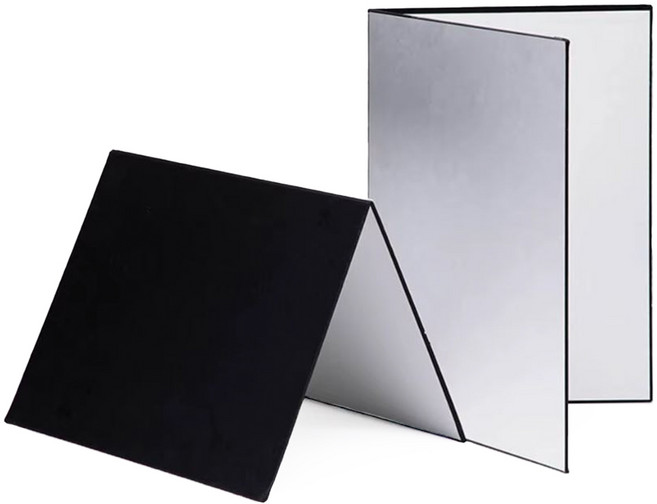 3색 반사판 제품 촬영 그림자보정 반사카드 촬영소품, 1개, A4