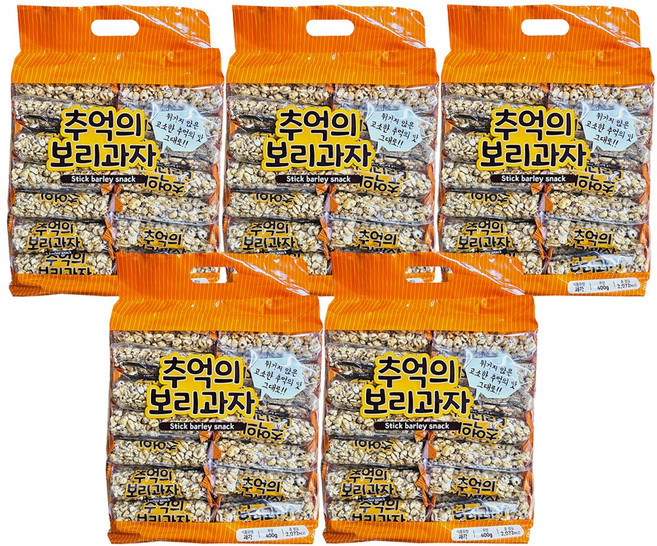 다다 추억의 보리과자, 400g, 5개