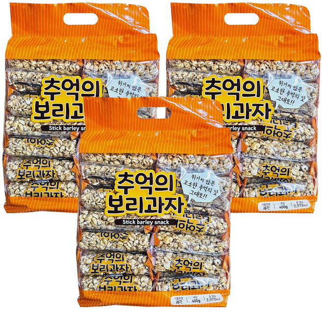 다다 추억의 보리과자, 400g, 3개