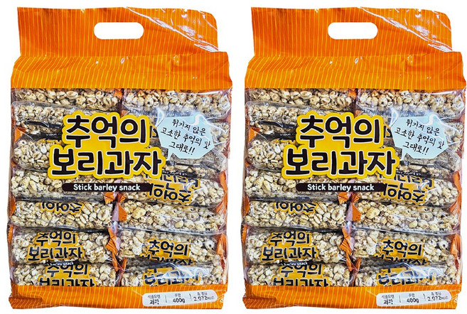 다다 추억의 보리과자, 400g, 2개