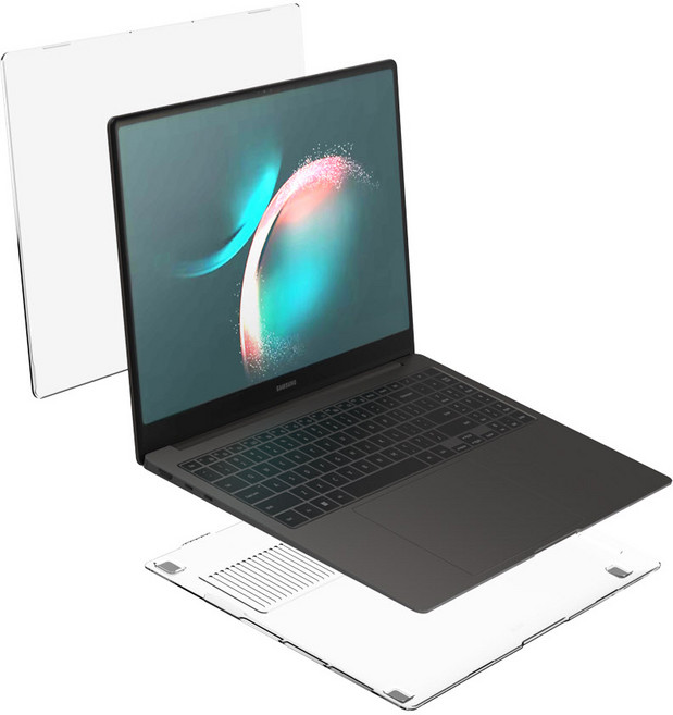 갤럭시북4 프로 투명 하드 케이스 16인치 갤럭시북3 갤럭시북5 공용, 갤럭시북4/3프로16인치 전용, 1개