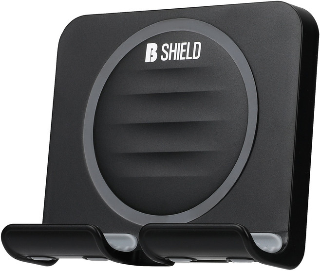 비쉴드 다용도 벽걸이형 욕실 주방 거치대 B86, 1개, 블랙