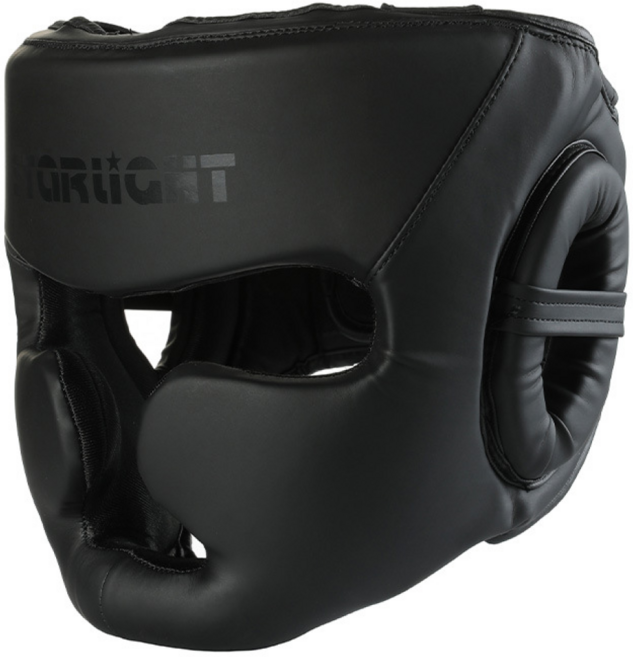 [초보자 입문용] 스타라이트 헤드기어 복싱 킥복싱 종합격투기 T자 보호력 가성비, 블랙, 1개