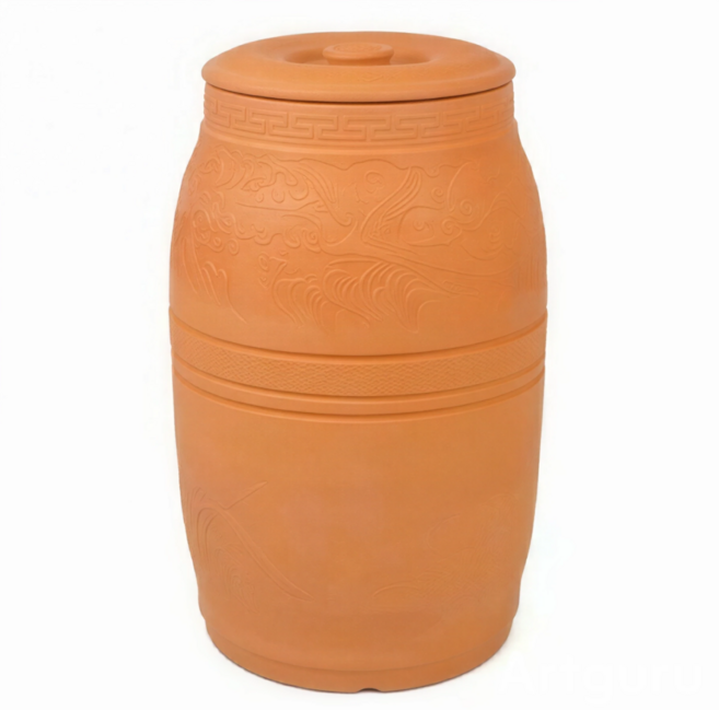 향남요업 황토쌀독, 쌀독, 1개, [받침대 포함]