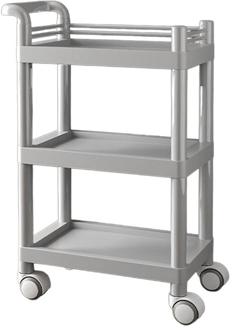 뷰티 미용실카트 미용트롤리 피부 미용웨건, 웨건(그레이)