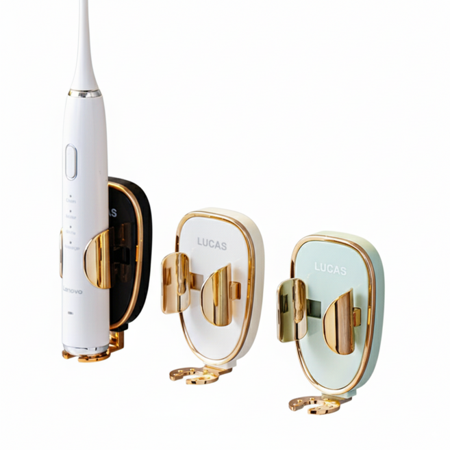 럭셔리 골드 전동 칫솔거치대 칫솔걸이 칫솔꽂이 전동칫솔걸이 전동칫솔꽂이, 1개, 골드화이트