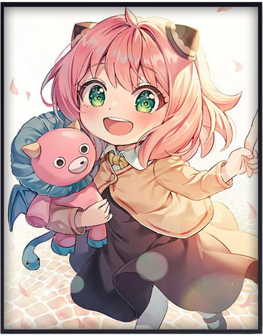 코지하루 DIY 명화그리기 유화 그림 그리기 아크릴화, 스파이 패밀리A 30x40 (B457), 1개