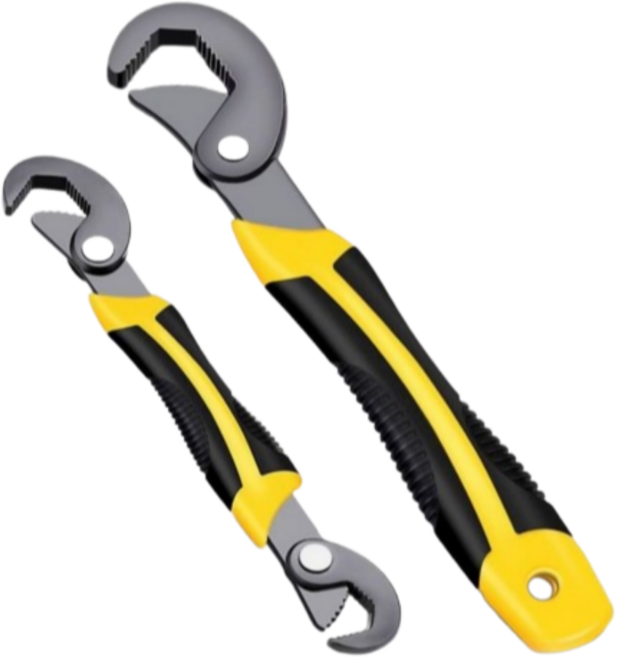 진주바다 만능렌치 매직렌치 파이프 스패너 2PCS 1세트