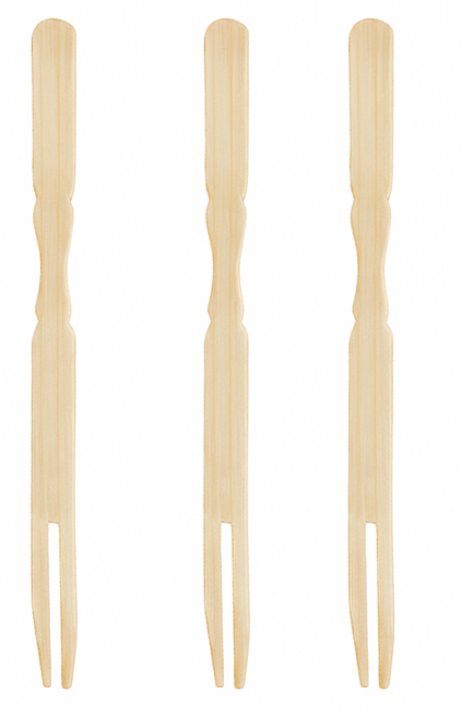 포장지왕 일회용 대나무 두발포크, 1500개입, 1개