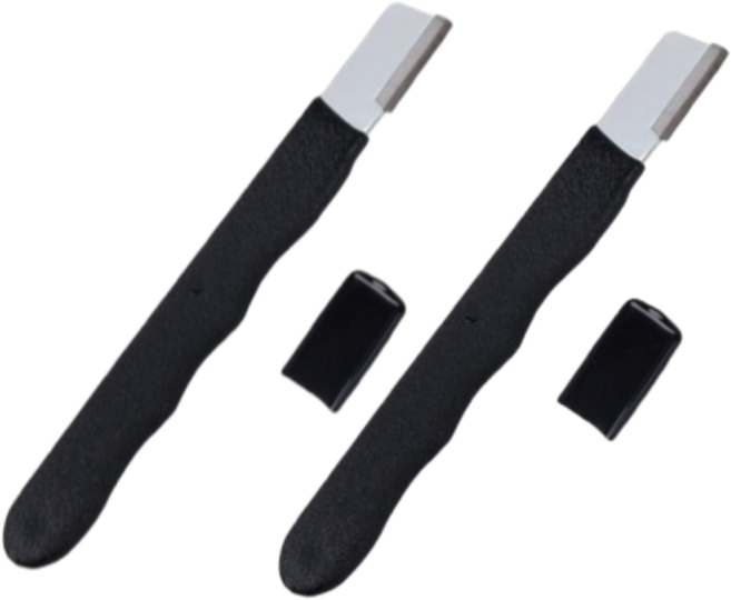 이지스홈 컴팩트 다용도 칼갈이, 2개, 블랙