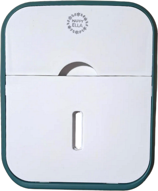 해피엘라 생리대보관함 욕실 정리함 화장실 디스펜서 수납 칸칸이, 18x12.5x22.5cm, 1개, 그린화이트