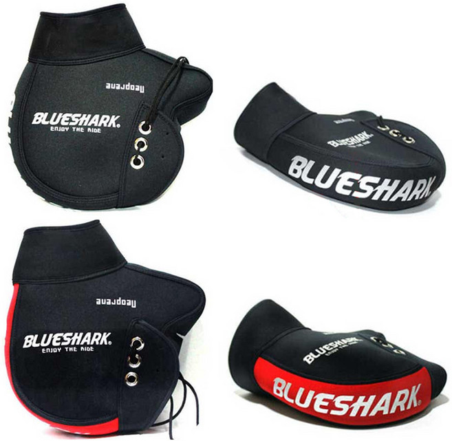 블루샤크 겨울토시 네오플랜 겨울 방풍 방한 장갑 글러브 핸들워머, 블랙