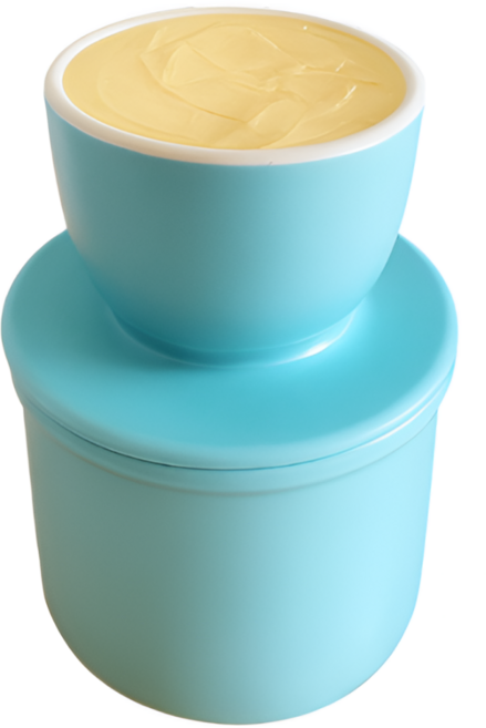 초이세 버터 크록 케이스 상온보관 버터벨 용기, 민트, 1개