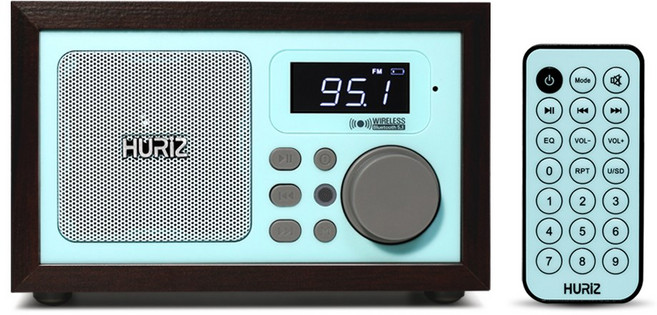 휴라이즈 휴대용 올인원 블루투스 스피커 +리모콘, HR-S30, MintChoco