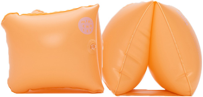 에센셜 스윔 암튜브 팔튜브 어린이 공용 감성 물놀이 암링v2, 2P_코랄오렌지, 1개