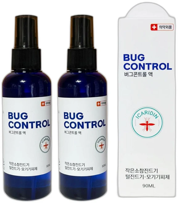 이카리딘 모기기피제 버그콘트롤 90ml, 2개 - 쿠팡