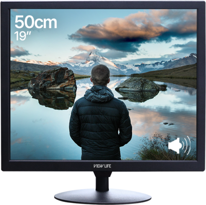 뷰라이프 터치모니터 19인치 윈도우PC 호환, 48.2cm, TM-19, 정전식 터치