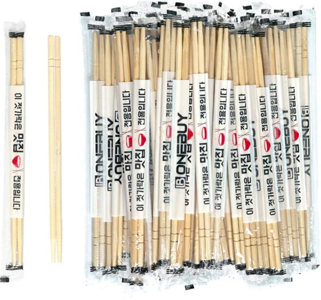 원바이 일회용 젓가락 맛집전용 OPP 1000개, 1개, 1000개입