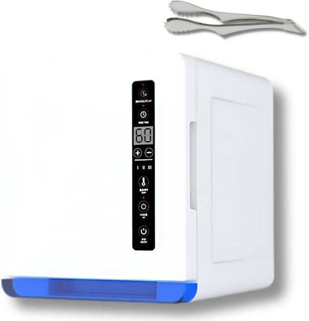 TempSafe 온도조절 미니 온장고 자외선소독기 네일샵 피부샵 미용 소형 쇼케이스 UV 살균소독 타올 수건 찜질기, TempSafe/살균소독-PeachPink